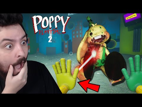 ENCONTRO A MÃO AMARELA E MATO O BUNZO COM ELA !! - INCRÍVEL! - Poppy Playtime CAPITULO 2