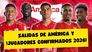🔴 ¡Salidas en América! Y jugadores confirmados para 2026