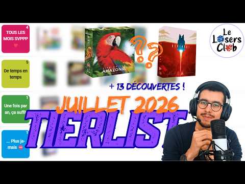 Je classe mes 40 jeux joués en JUILLET !