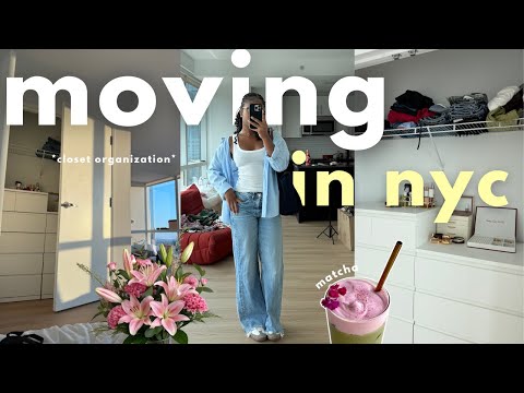 nyc moving diaries 📦🗽 NEW FURNITURE!  organizing my closet & days out in the city