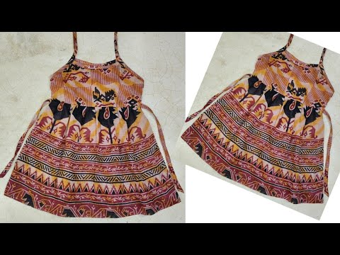 সবচেয়ে সহজ উপায়ে বাচ্চাদের গরমে পরার জামা তৈরি/ Simple Summer Baby Frock Cutting and Stitching