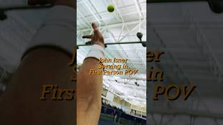 This Is John Isner Serving In First Person POV #tennis #espntennis #isner