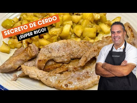 La receta de carne para navidad SECRETO DE CERDO  con una guarnición maravillosa y distinta