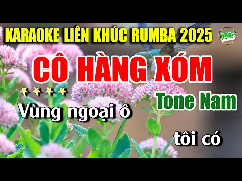 Karaoke Liên Khúc Trữ Tình Tone Nam Dễ Hát | NHẠC XƯA BOLERO TOÀN BÀI HAY – CÔ HÀNG XÓM