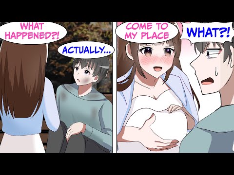 When I Became Homeless A Beautiful Hostess Takes Me To Her Home (RomCom Manga Dub)