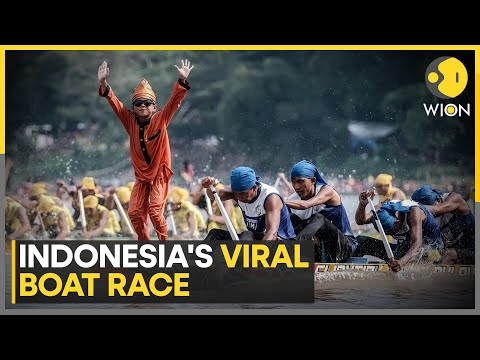 Indonesia's Famous 'Pacu Jalur' Boat Race In Full Swing | WION