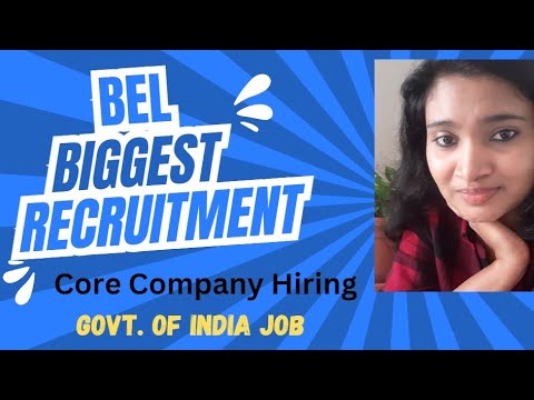 BEL India Biggest hiring| Core Company Hiring| Government of India Hiring