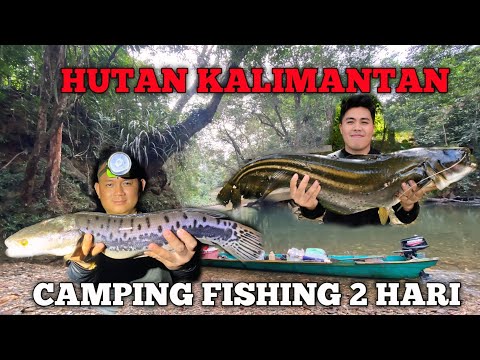 Camping fishing 2 hari di Kalimantan menjala ikan bermalam di hutan masak dan makan