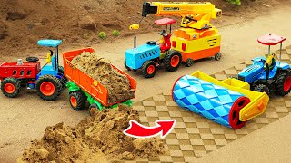 DIY Road Building Tractor with Modern New Roller | Fun Construction Science Project