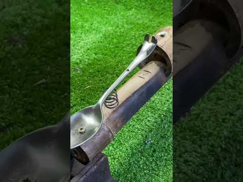 Handcraft a Simple Trigger mechanism # Craft Idea # DIY # Bamboo Slingshot