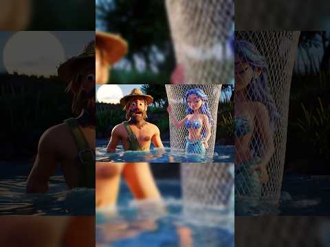 गरीब किसान और जलपरी | Emotional 3D Moral Story | Hindi Kahani | #ai #farmer #shorts