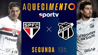 SÃO PAULO X CEARÁ | AQUECIMENTO AO VIVO | BRASILEIRÃO 2025 | #live | sportv