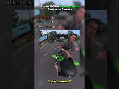 Insane Moment Officers Overreactions Caught on Camera #ranked #shorts #motorcycle #fail #crashed