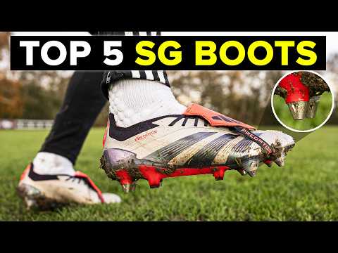 Top 5 BEST SG football boots 2024 (for soft and muddy pitches)