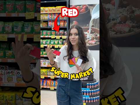Finding red food in supermarket!!