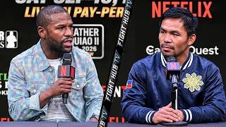 Mayweather vs Pacquiao 2 FULL Press Conference & Face Off 😱🥊
