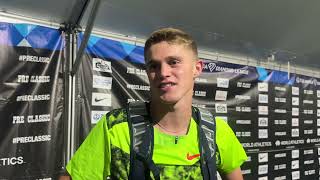 Fearless Freshman Runs 1:44.62 Against Pros | Cooper Lutkenhaus Pre Classic