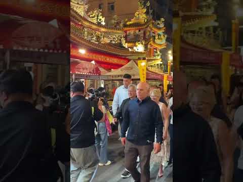 NVIDIA CEO Jensen Huang at Taipei’s Raohe St. Night Market