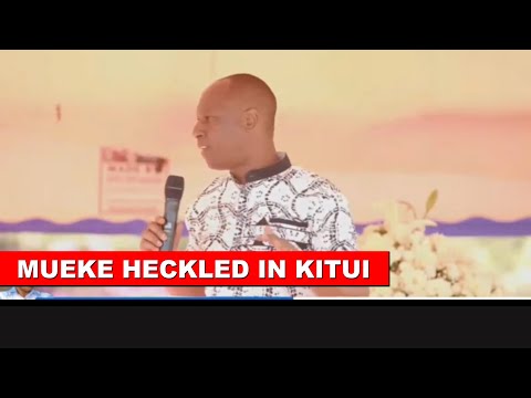 DRAMA!! Ruto point man Jonathan Mueke heckled in Kitui after mentioning Ruto in Burial!🔥