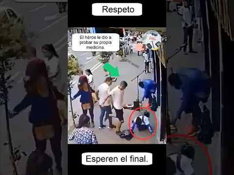 Respeto, héroe le dio a probar su propia medicina. #empatia #reflexion #shorts #karma #heroic