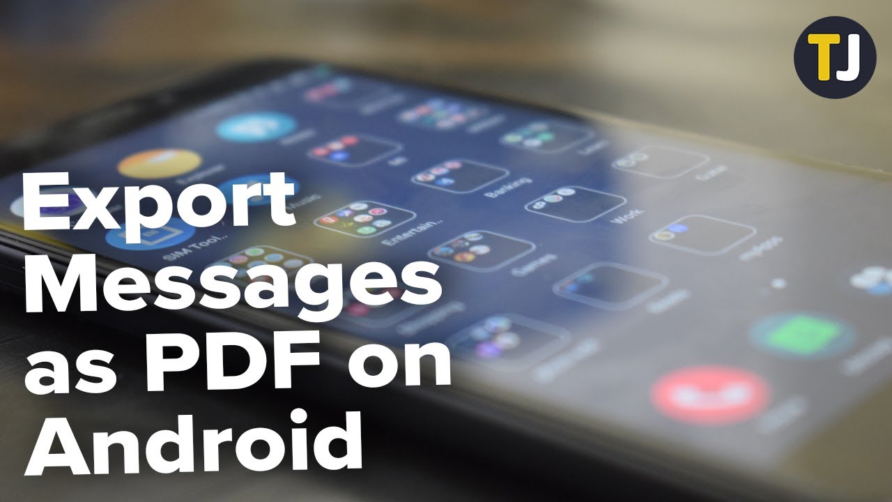 How to Export Text Messages From Android as a PDF - TechJunkie