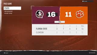 Clemson vs Florida State Sek