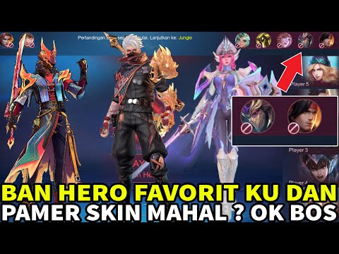BAN HERO FAVORIT KU HANZO N YSS dan PAMER SKIN MAHAL ? OK LAH KALAO GITU BOS - Mobile Legends