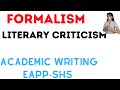 Literary Devices and Formalism Concepts