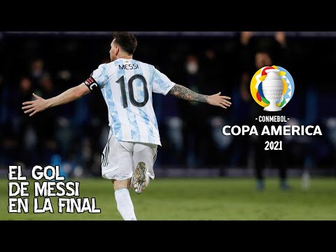 El gol de Messi en la final de la Copa Am茅rica 2021