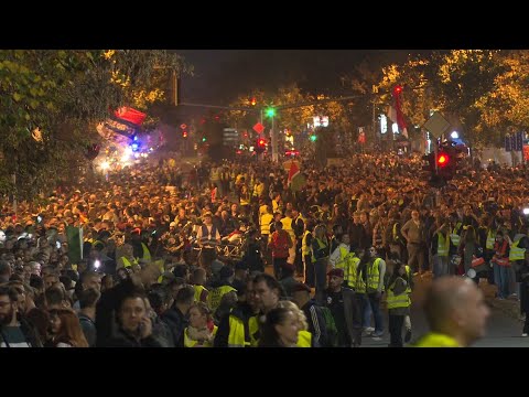 Thousands protest in Novi Sad, Serbia, ahead of roof collapse anniversary | AFP