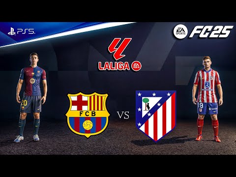 FC 25 - Barcelona vs Atletico Madrid Ft. Yamal, Alvarez, | La liga 24/25 Full Match | PS5™ [4K60]