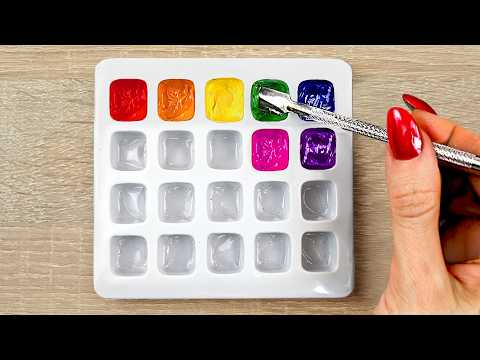 How to Create 20 Colors Made from 3 Primary Colors | Satisfying Color Mixing