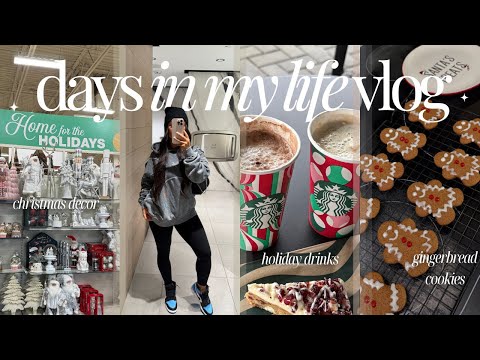 HELLO NOVEMBER🎅🏼🎄 christmas candles, starbucks holiday drinks, gingerbread cookies, decorate with me