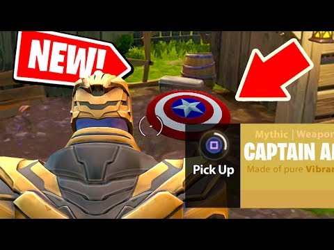 NEW! How THANOS can use CAPTAIN AMERICA'S SHIELD from AVENGERS: ENDGAME in Fortnite