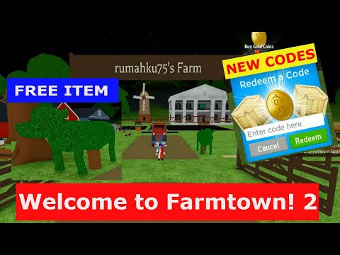 Welcome To Farm Town Codes 2020 07 2021 - roblox farmtown codes 2021