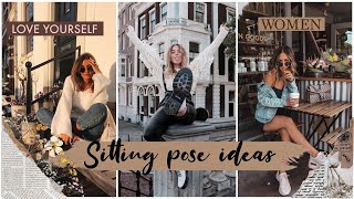 Sitting poses ideas *AESTHETIC* poses in cafe / resturant