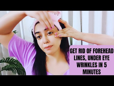 No more forehead Lines, 11 Lines, Under eye Wrinkles - Do this 5 Minutes Anti Aging Massage