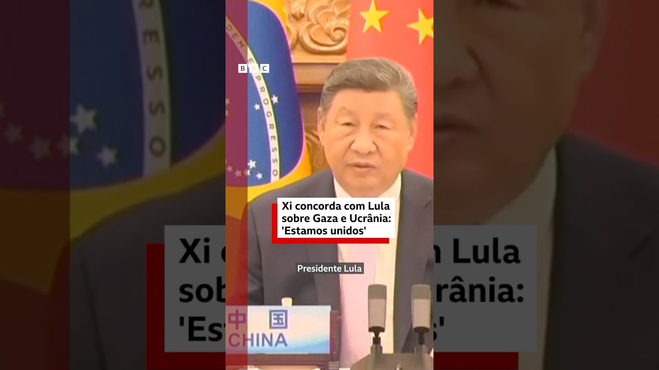 Presidente chinês diz que concorda com Lula sobre guerras em Gaza e na Ucrânia 🇨🇳📣