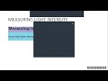 Light Intensity and Measurement Concepts