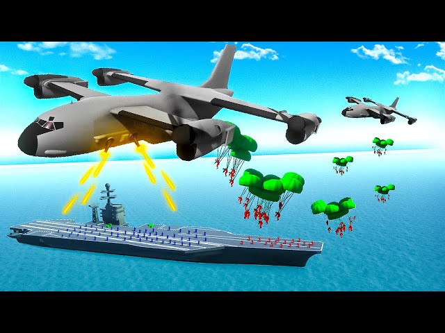 NEW Titan Osprey Siege vs Boss Aircraft Carrier