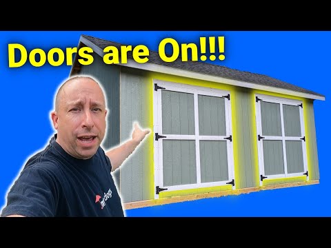 How I Built a Shed: Building the Doors and Finally Painting