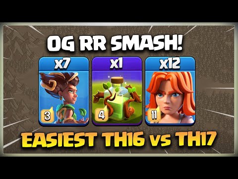 Root Riders + Valkyries = 3 Star Attack! TH16 Attack Strategy | Th16 vs Th17 Attack Strategy coc ✨