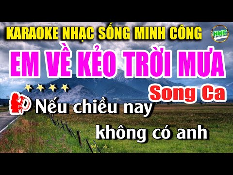 Karaoke Liên Khúc Nhạc Trữ Tình Song Ca Dễ Hát | Bolero Nhạc Xưa Bất Hủ | EM VỀ KẺO TRỜI MƯA