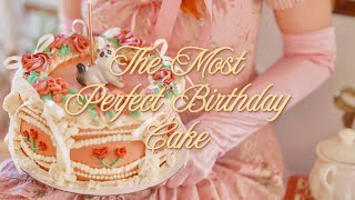 I made my dream birthday cake 🎂 victorian romcom vibes ✨
