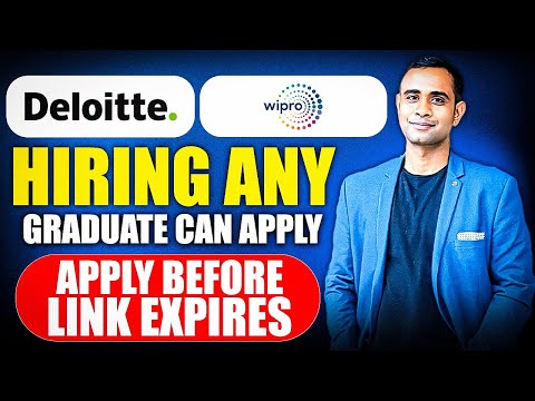 Deloitte & Wipro New Role Biggest hiring | Any Graduate Can Apply