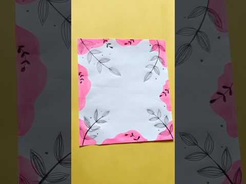 ✨ Beautiful Page Border Design for Project Work | Easy Border Art❤️ #pageborderdesign #borderdesign
