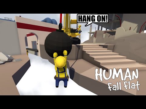 MINIONS WORKING AS DEMOLITION GUYS in HUMAN FALL FLAT!