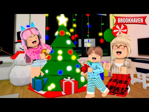 ROTINA DECORANDO A CASA PARA O NATAL EM FAMÍLIA! Family Roleplay Brookhaven - ROBLOX