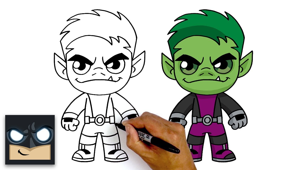 #2 How To Draw Beast Boy - Teen Titans