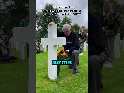 99 year old Veteran visits late friend's grave for first time😔 (🎥@therifle_ on IG)